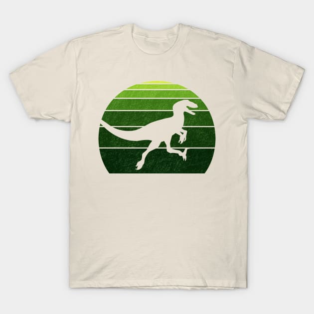 Raptor Retro Dino Shirt Gift T-Shirt by FalconArt